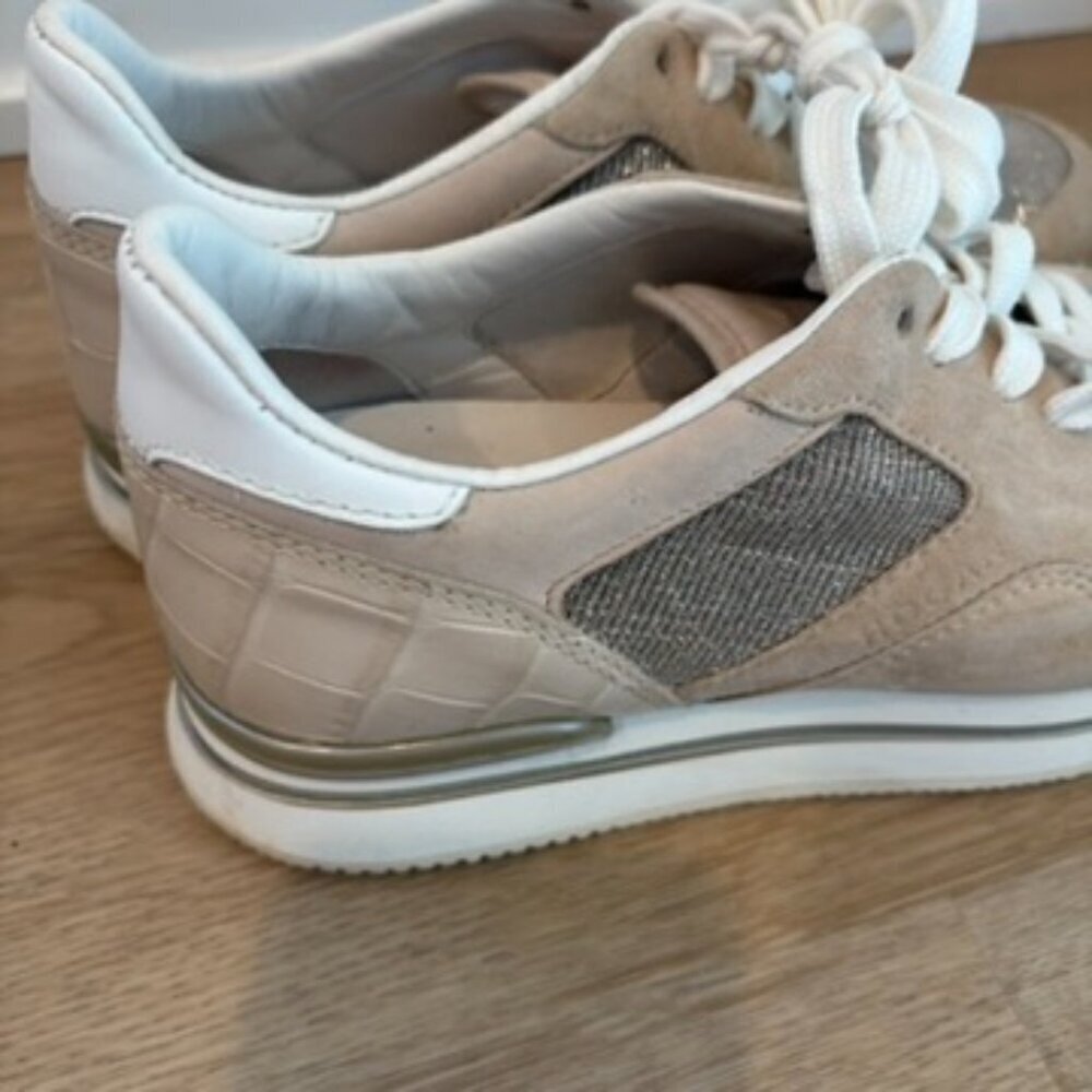 ** Hogan platform Gold Sneakers Size 37 - Picture 3 of 10